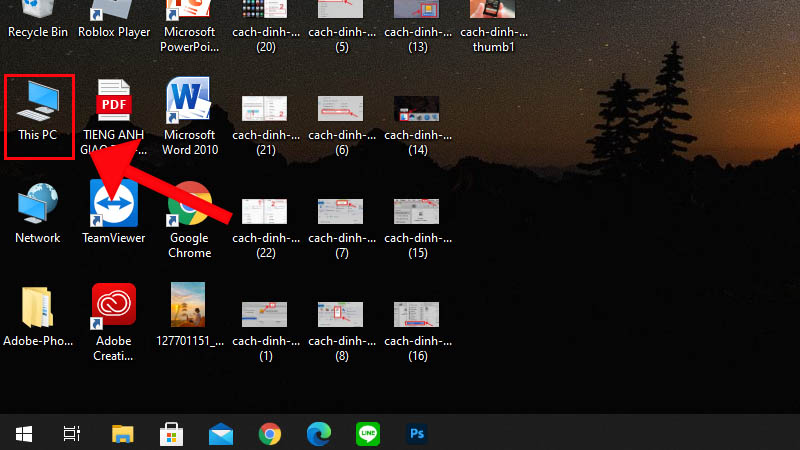 Mở This PC.